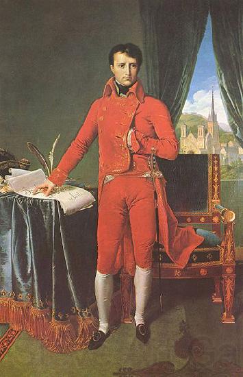 Jean Auguste Dominique Ingres Portrat Napoleon Bonapartes als Erster Konsul